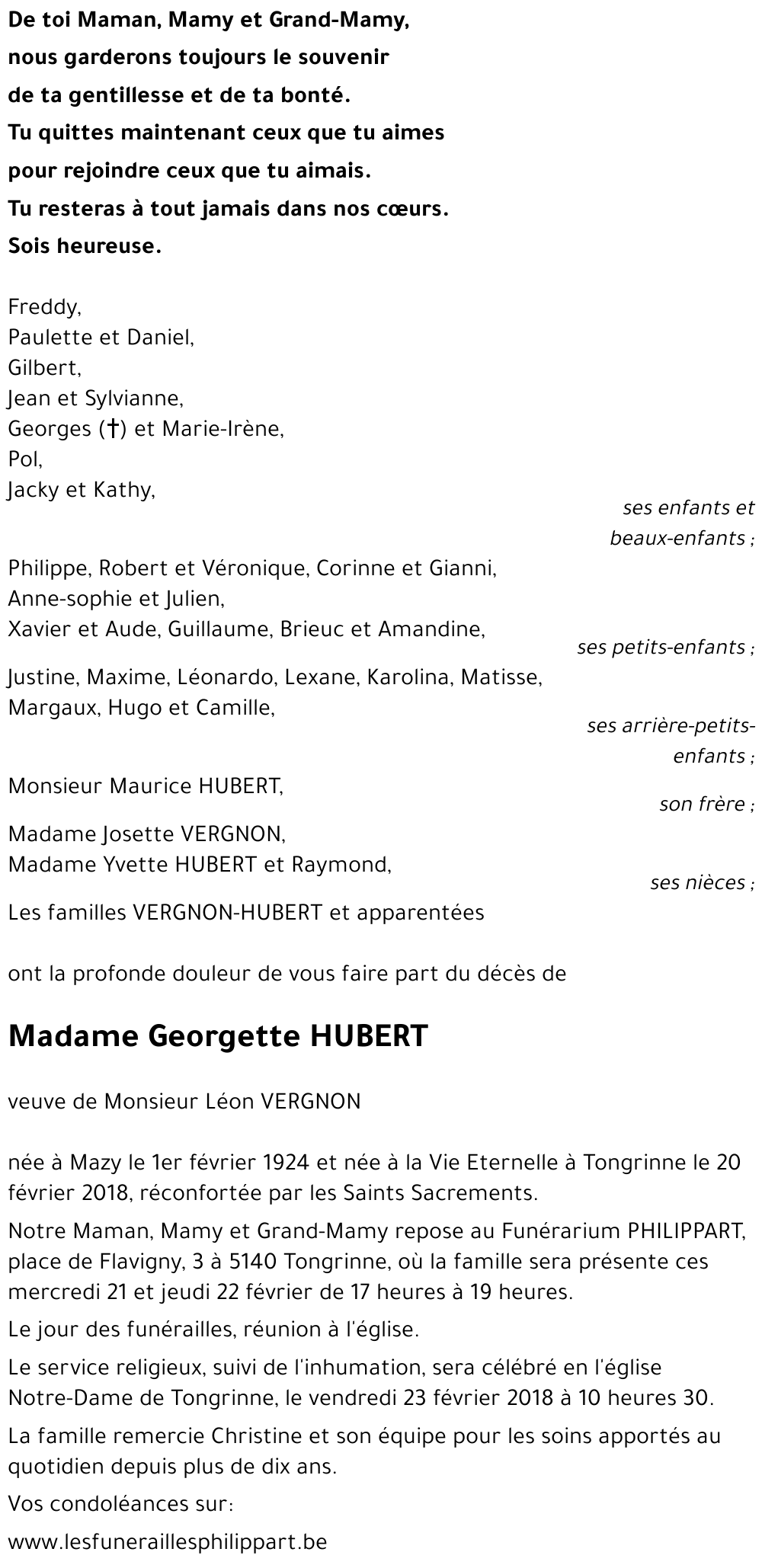Georgette HUBERT