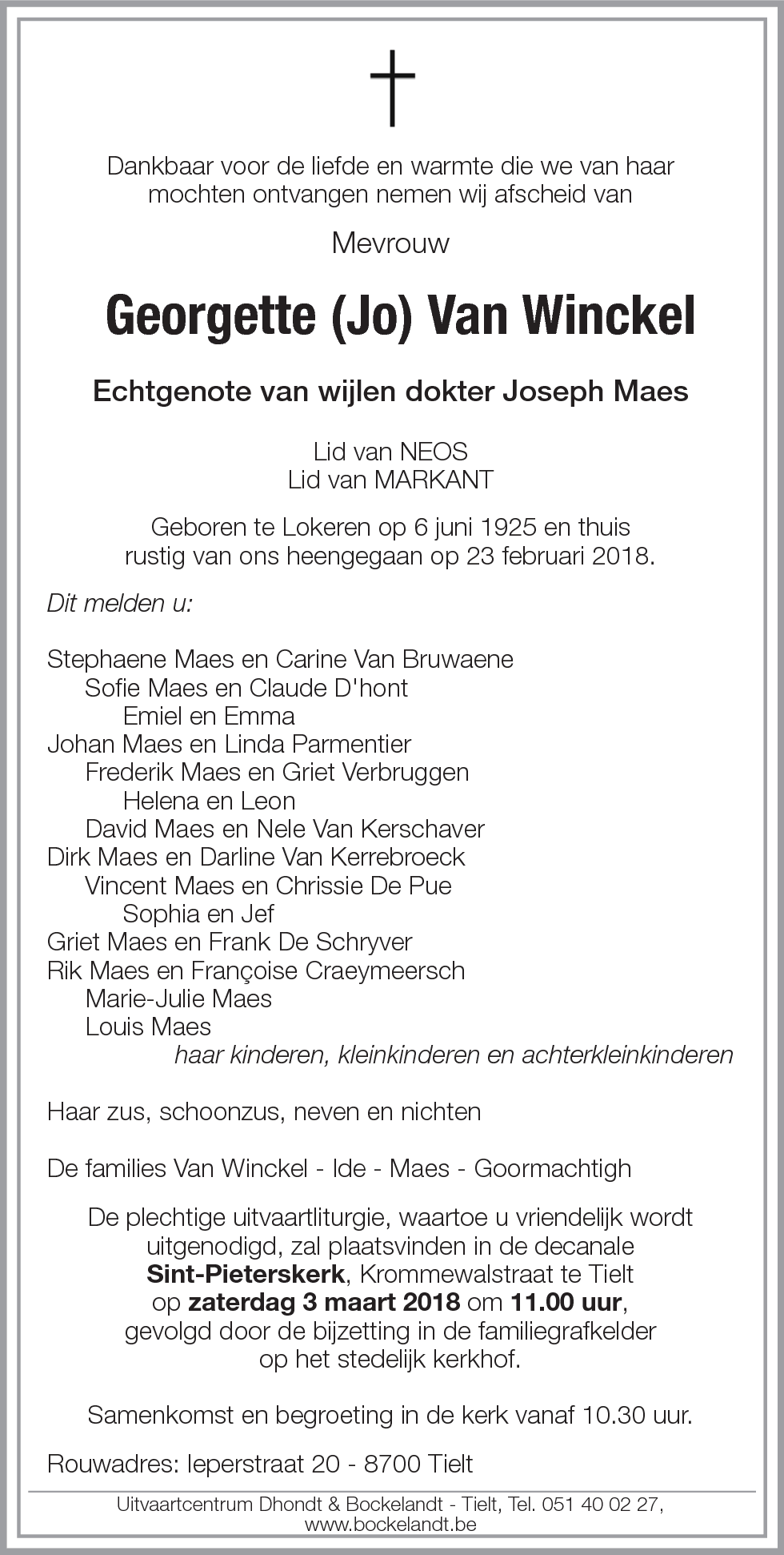 Georgette Van Winckel