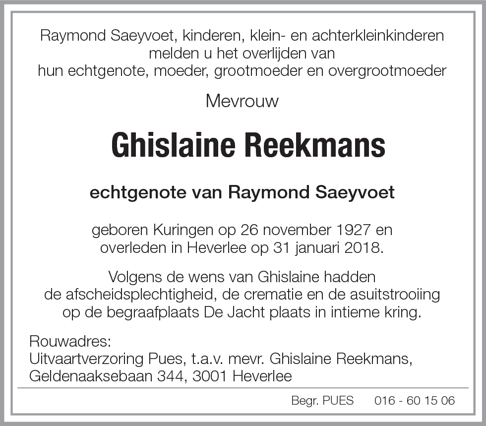 Ghislaine Reekmans
