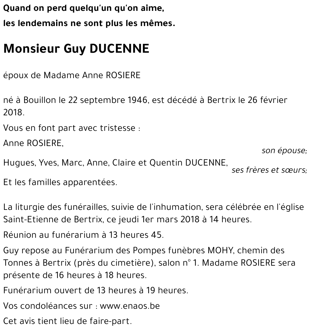 Guy DUCENNE