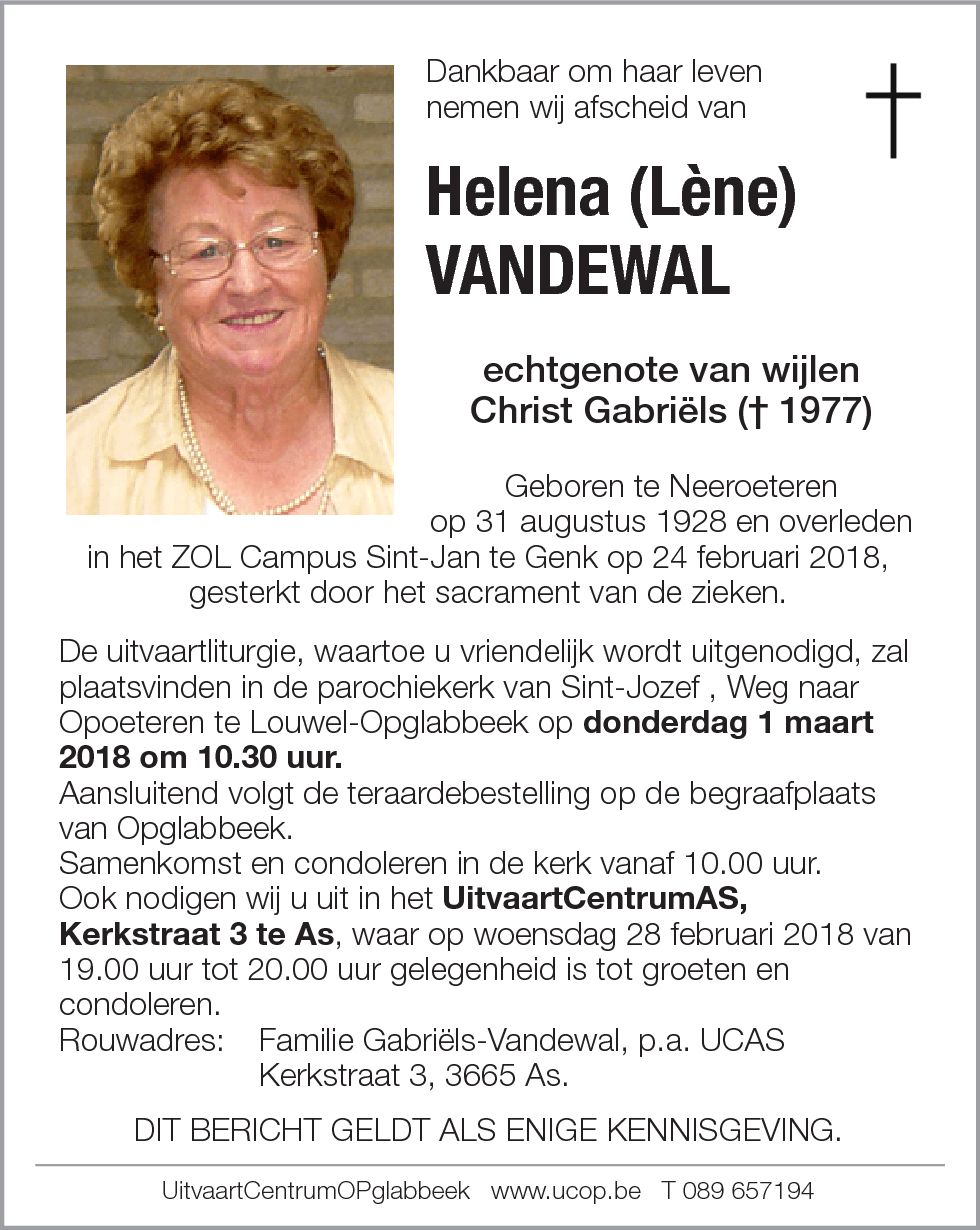 Helena (Lène) Vandewal