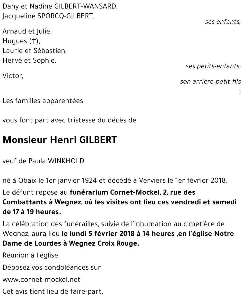 Henri GILBERT