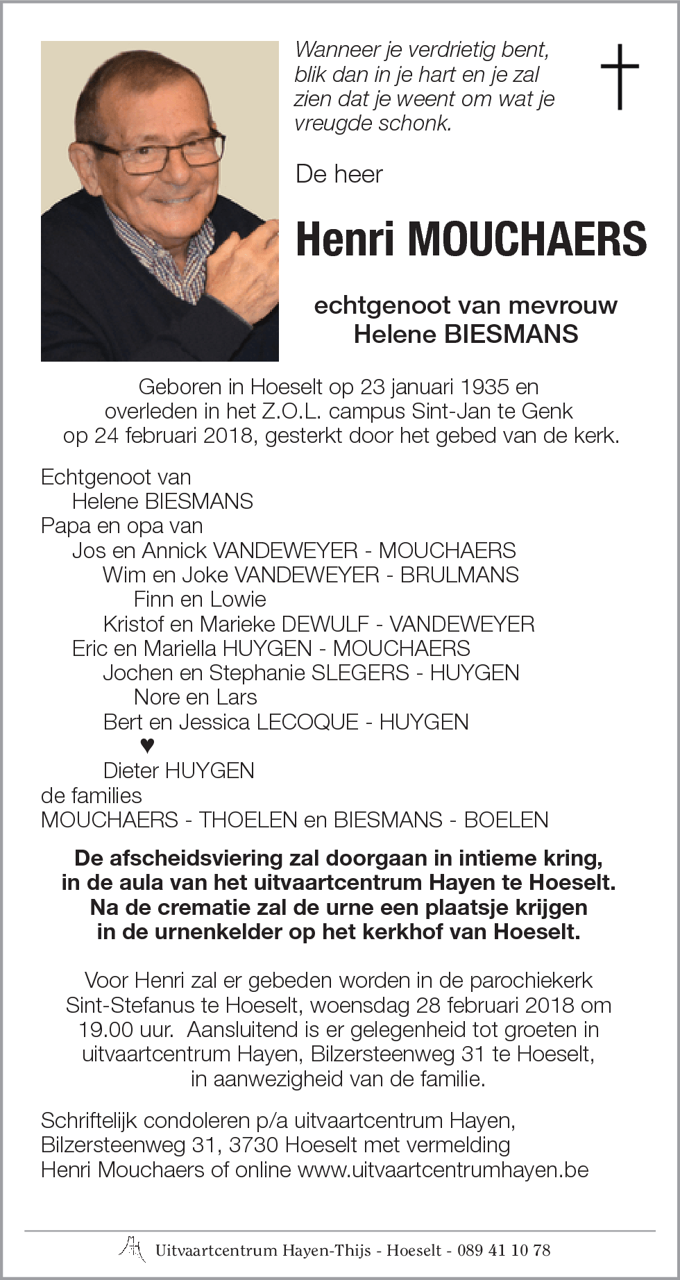 Henri MOUCHAERS