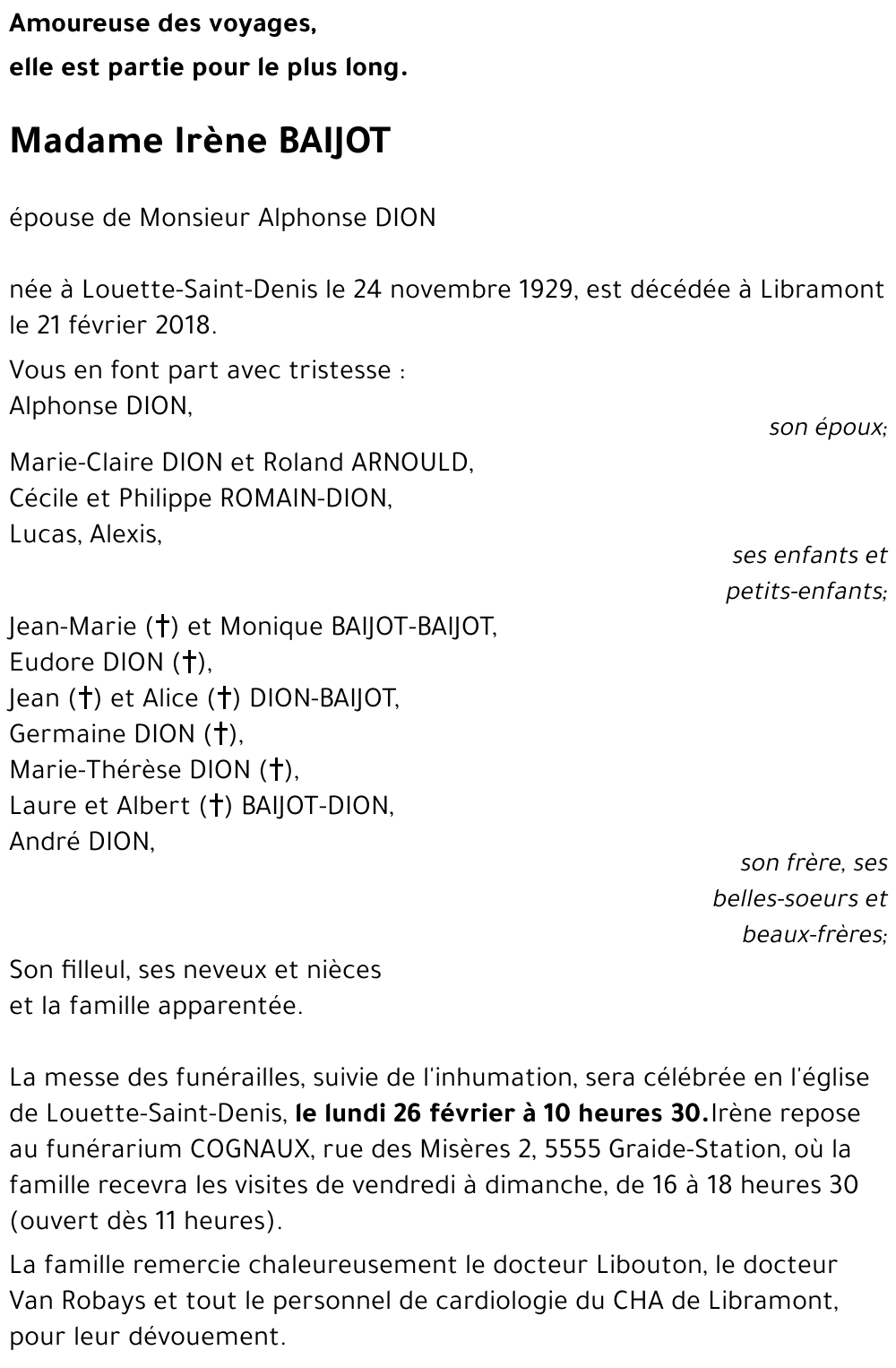 Irène BAIJOT