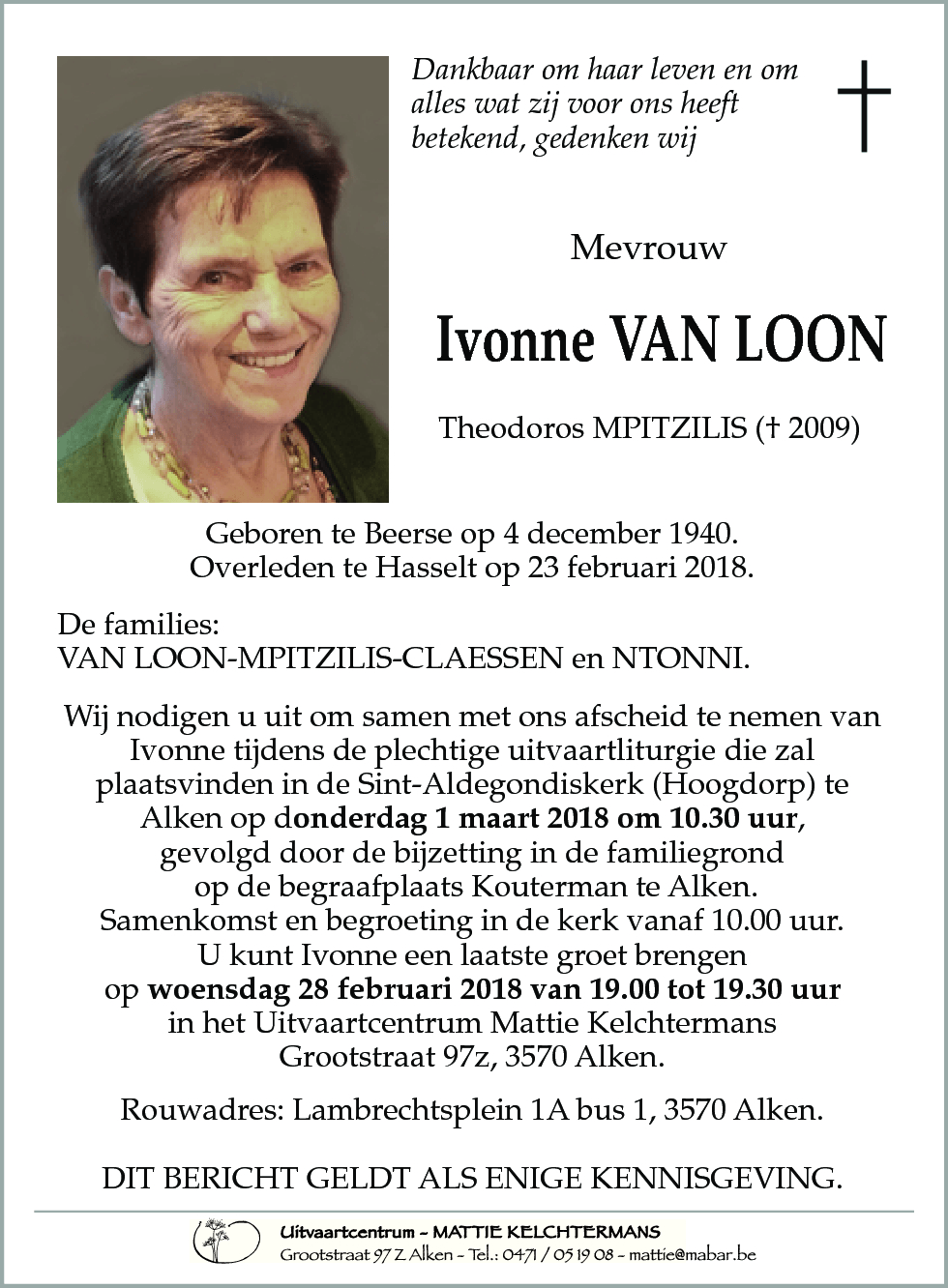 Ivonne VAN LOON