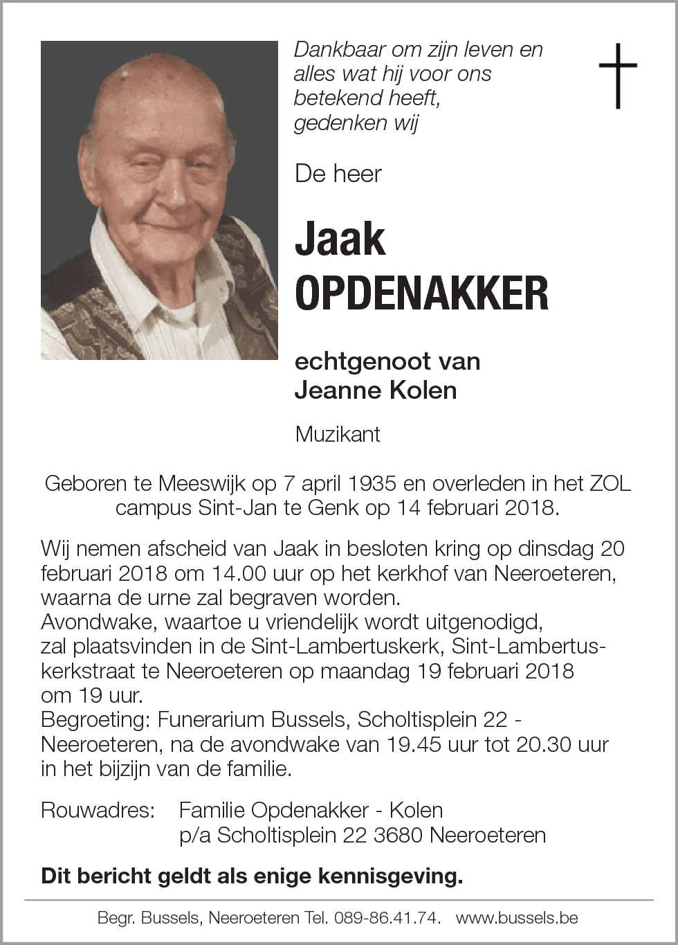 Jaak Opdenakker