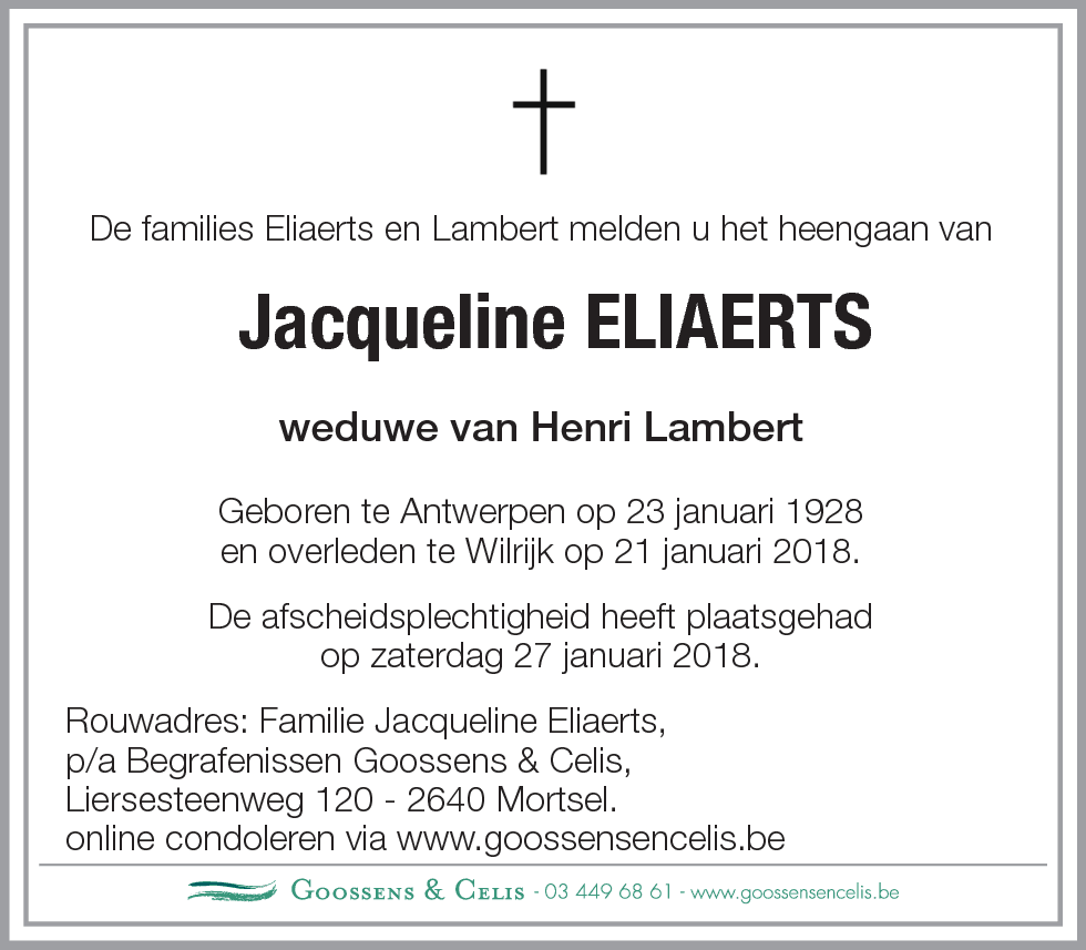 Jacqueline Eliaerts