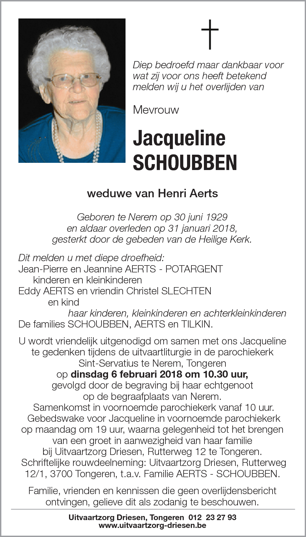 Jacqueline Schoubben