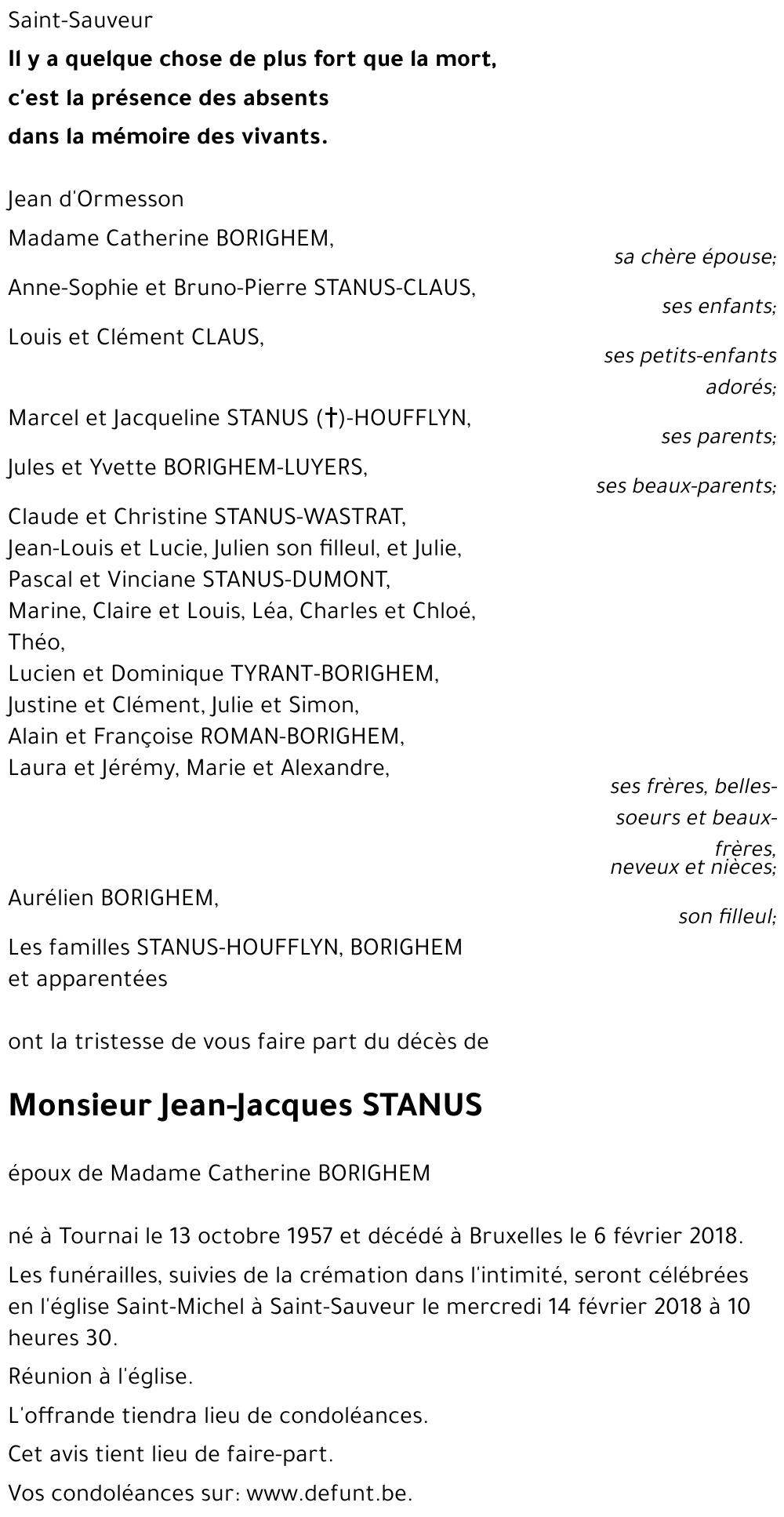 Jean-Jacques STANUS