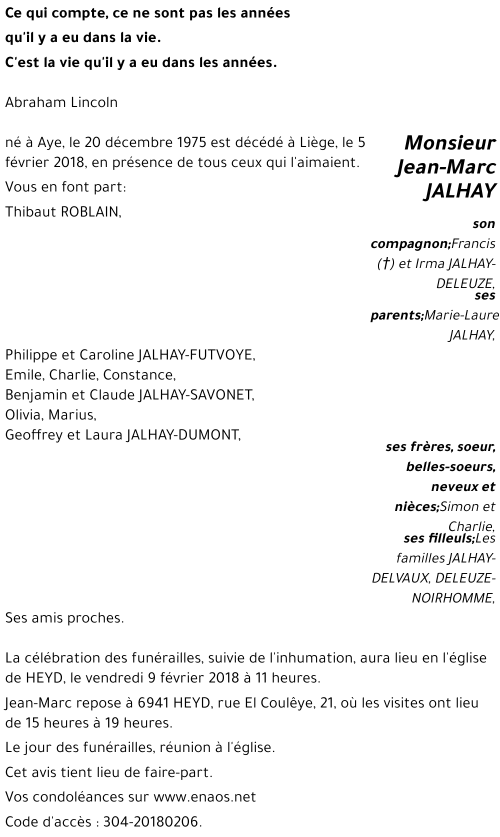 Jean-Marc JALHAY