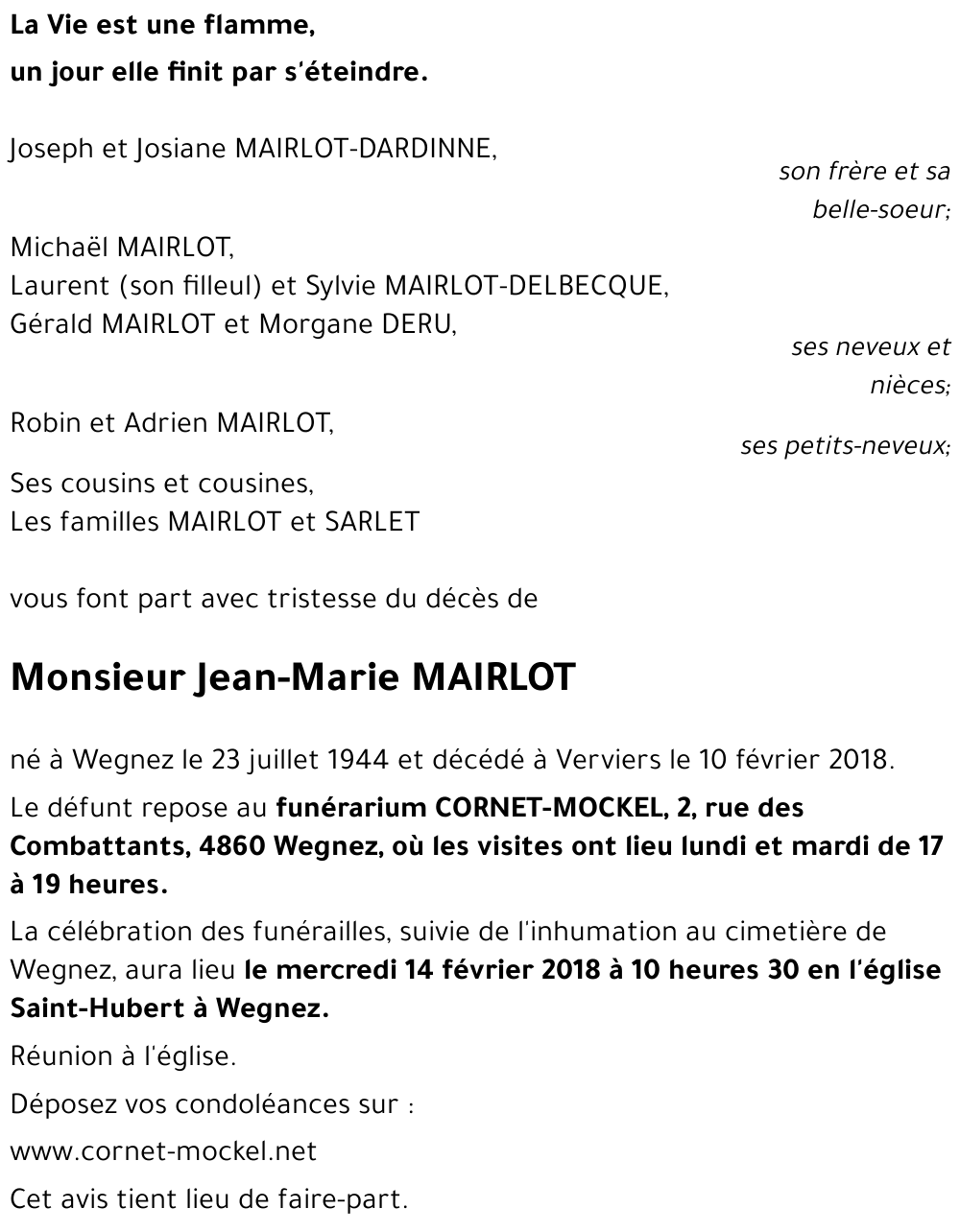 Jean-Marie MAIRLOT