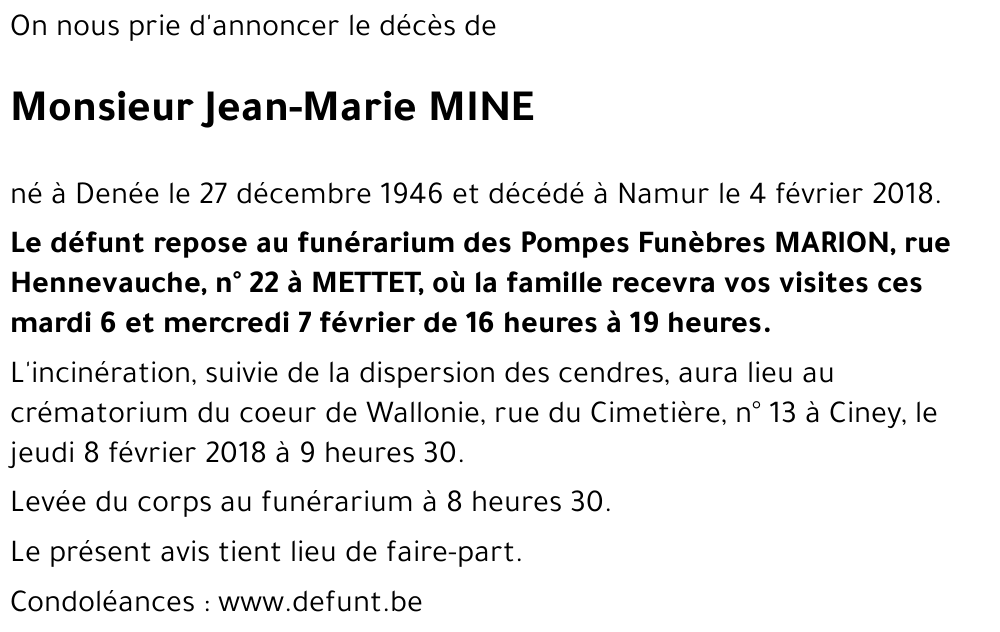 Jean-Marie MINE