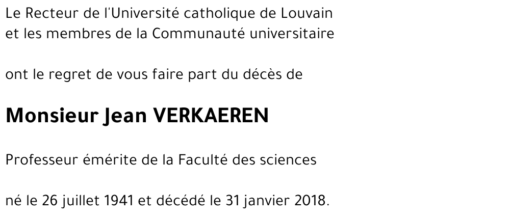 Jean VERKAEREN