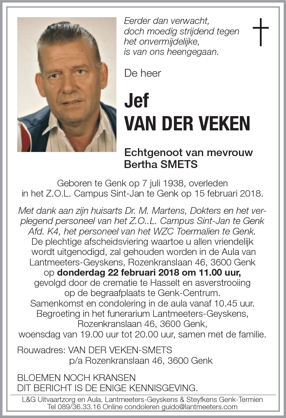 Jef VAN DER VEKEN