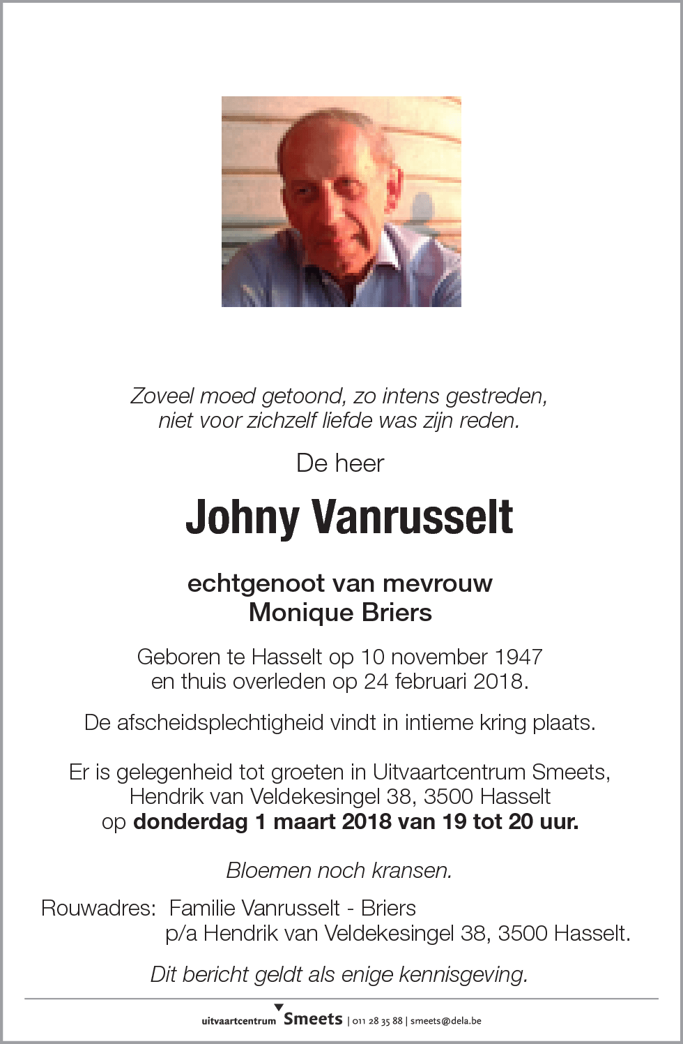 Johny Vanrusselt