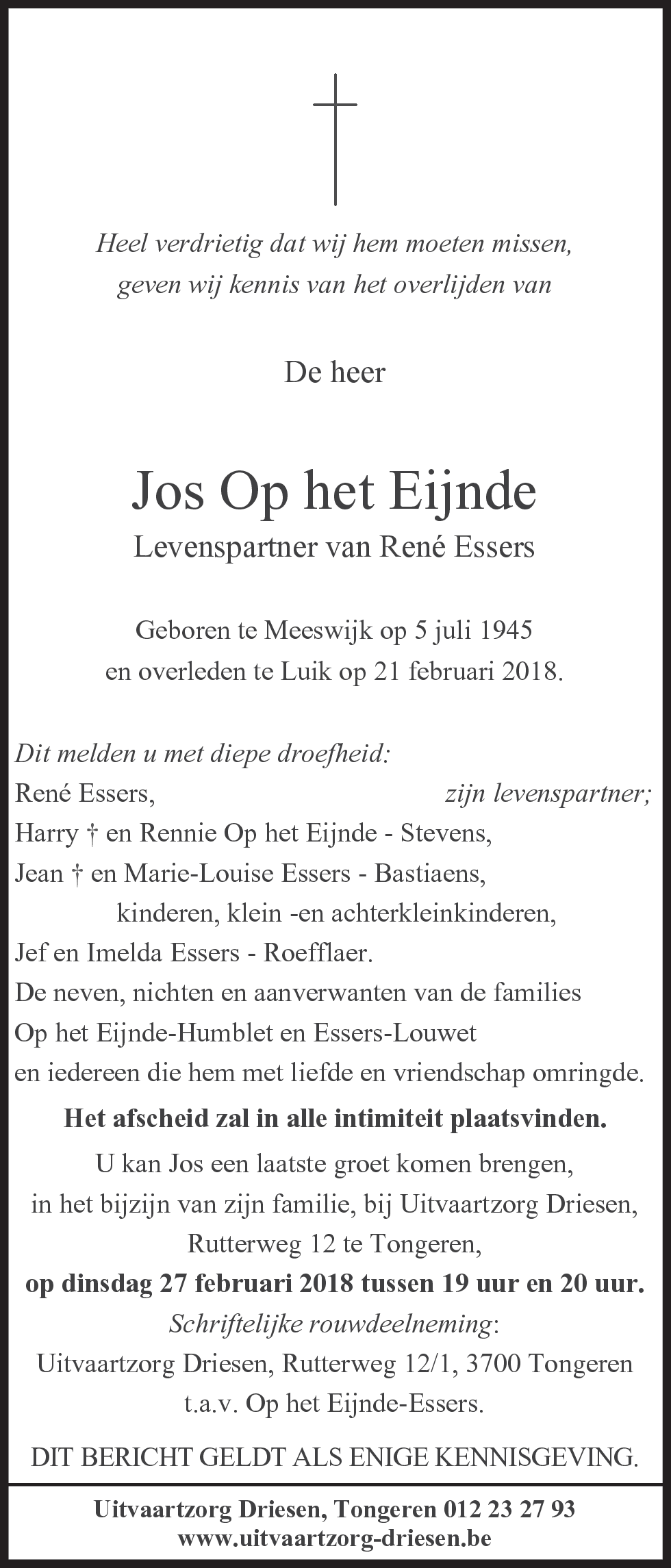 Jos Op het Eijnde
