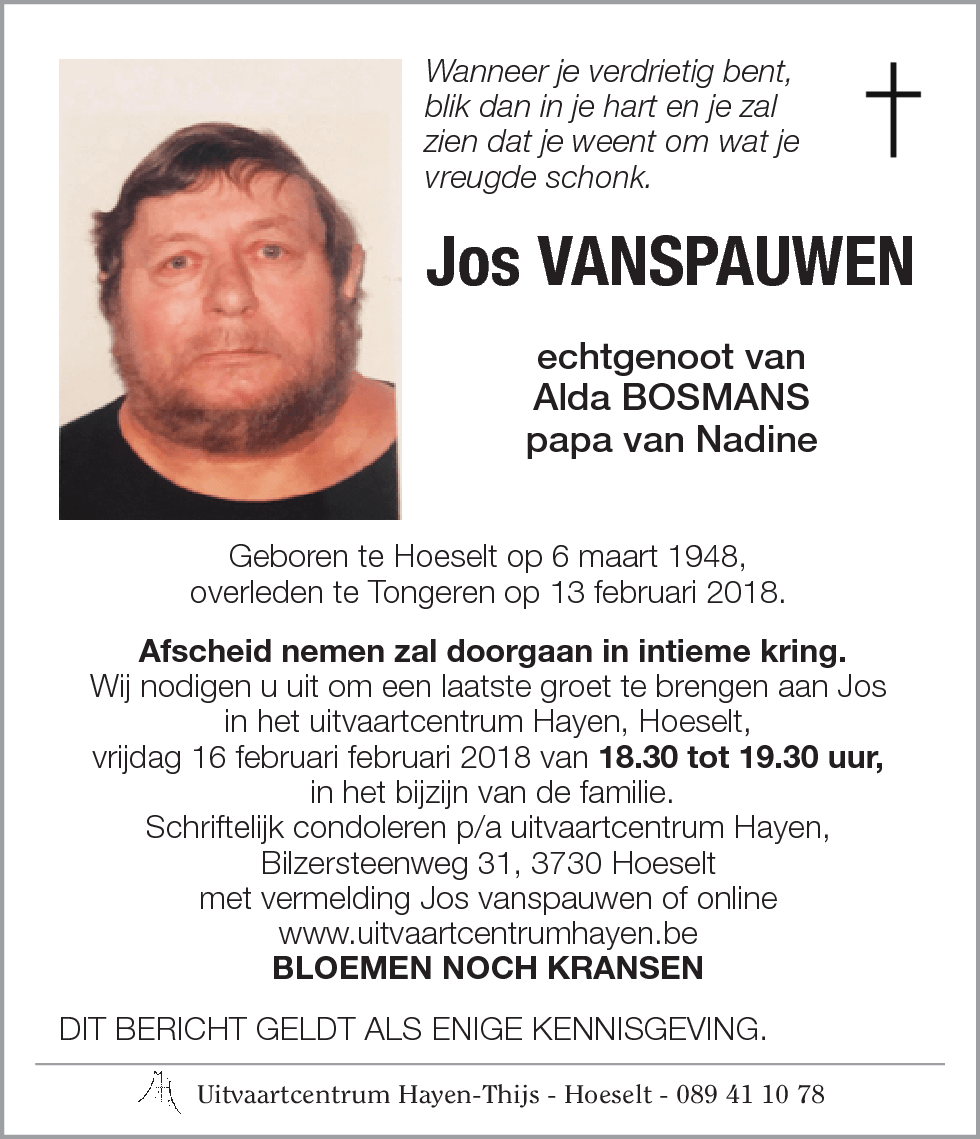 Jos VANSPAUWEN