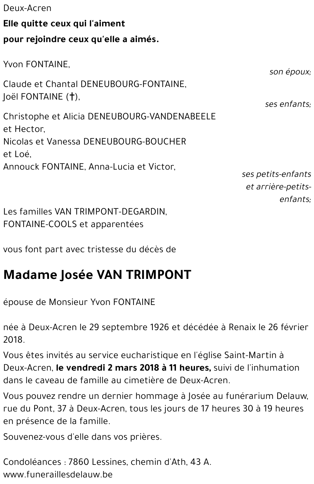 Josée VAN TRIMPONT