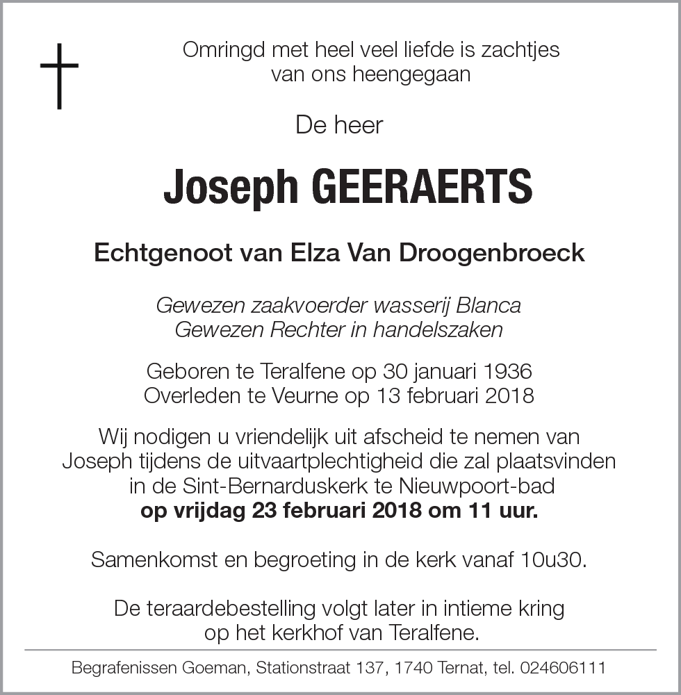 Joseph Geeraerts