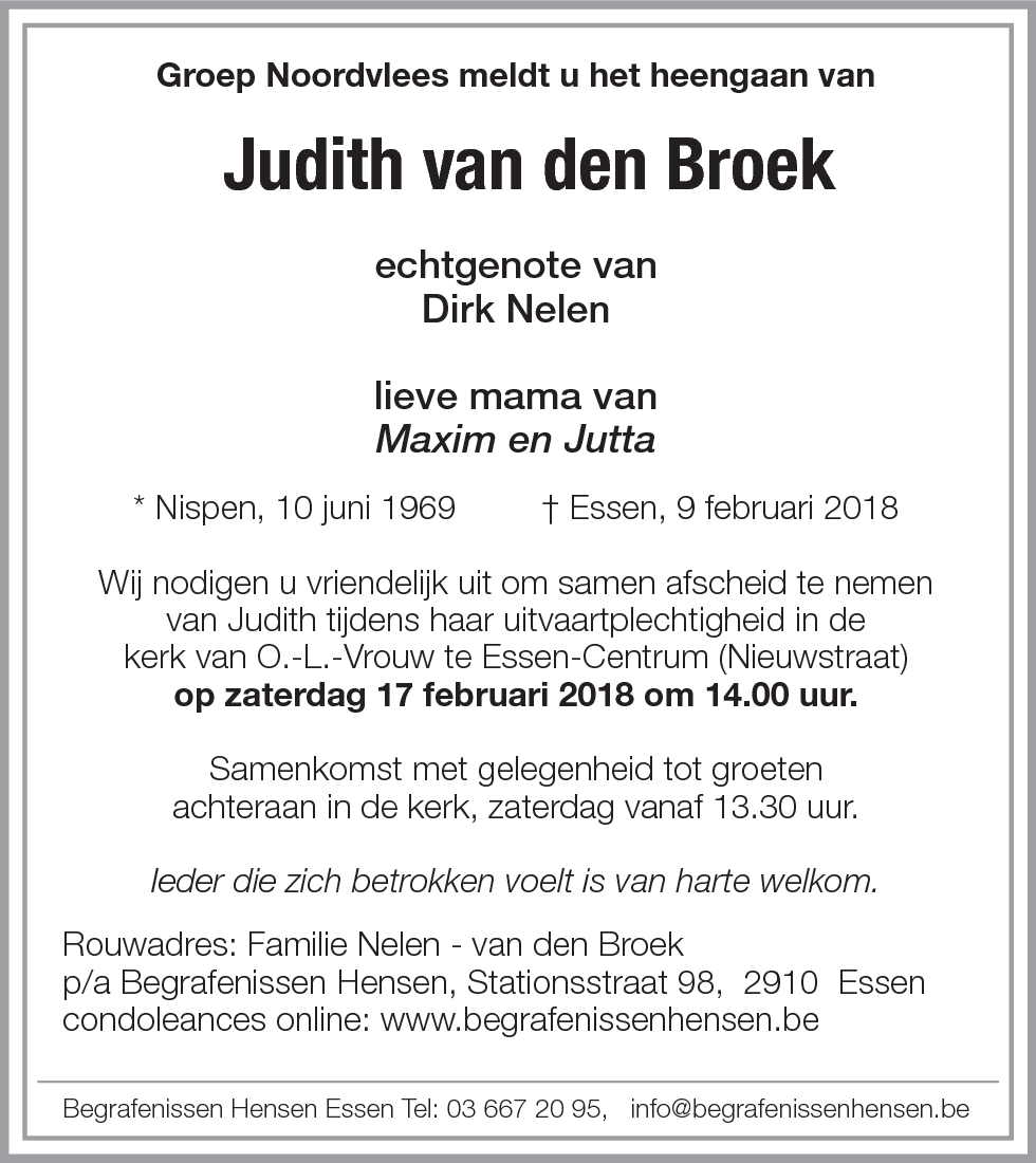 Judith van den Broek