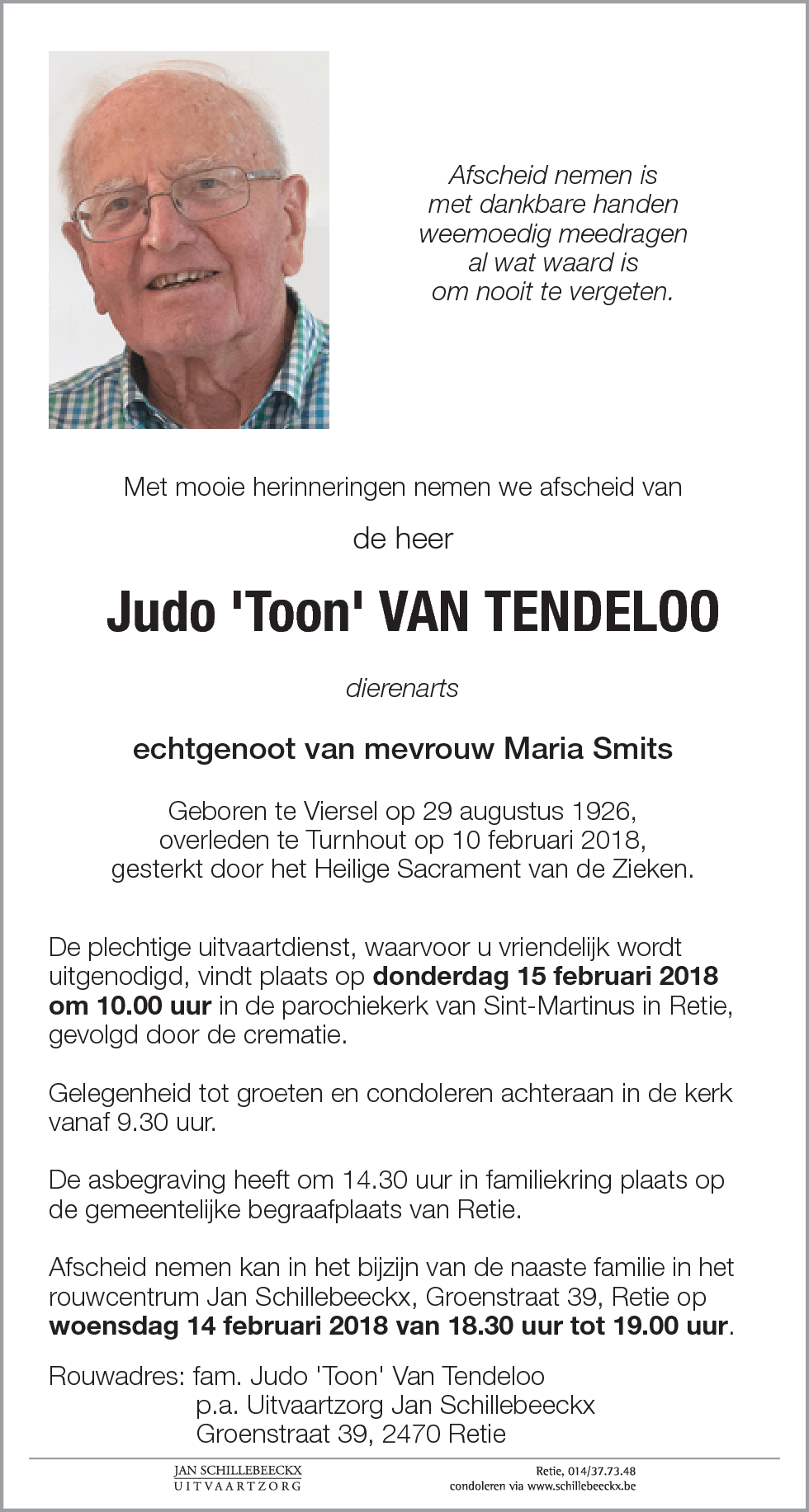 Judo 'Toon' Van Tendeloo