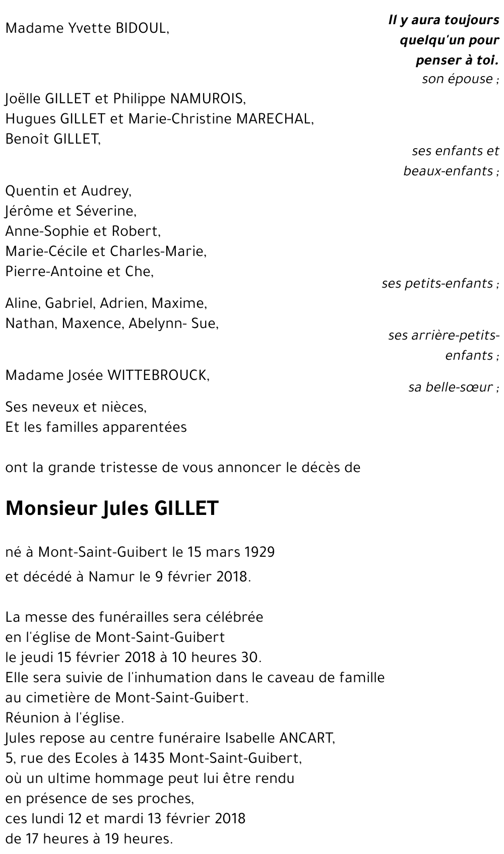 Jules GILLET