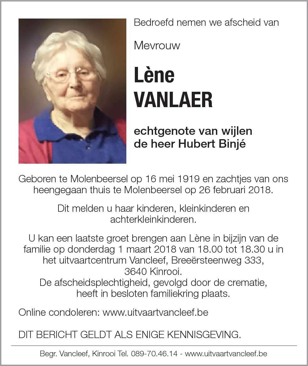 Lene Vanlaer