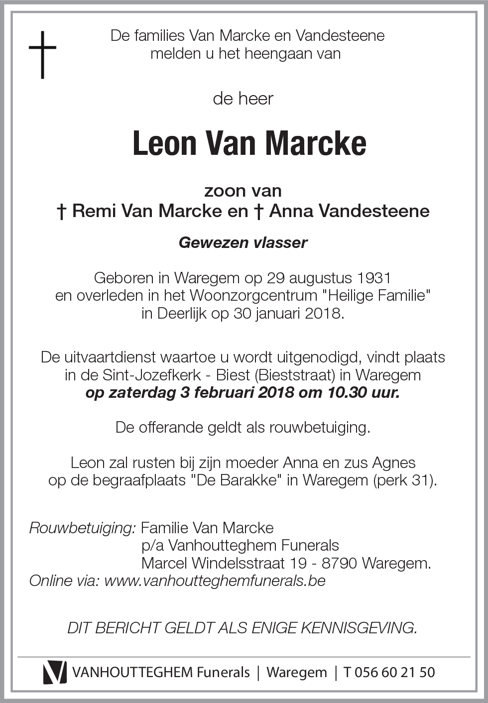 Leon VAN MARCKE