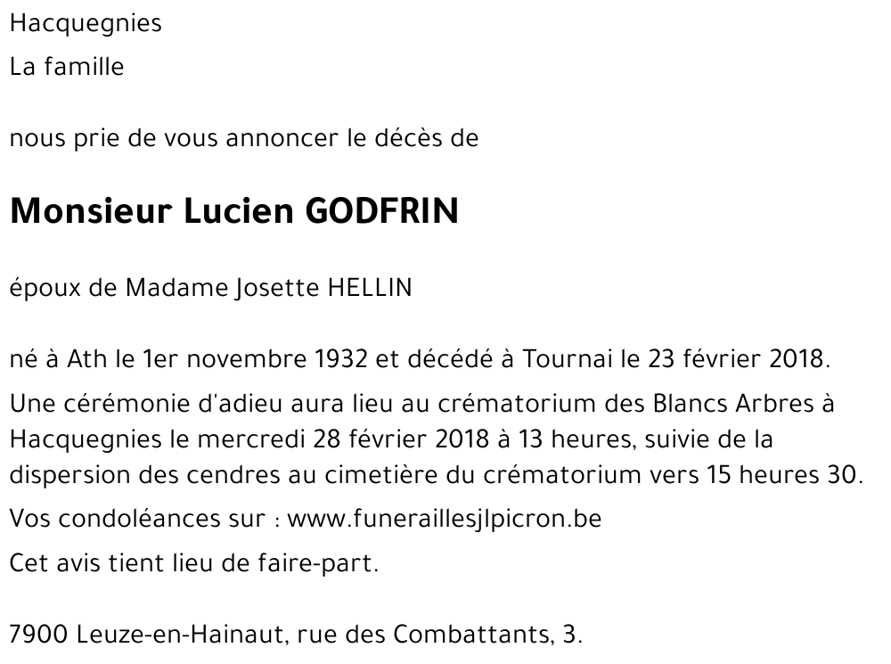 Lucien GODFRIN