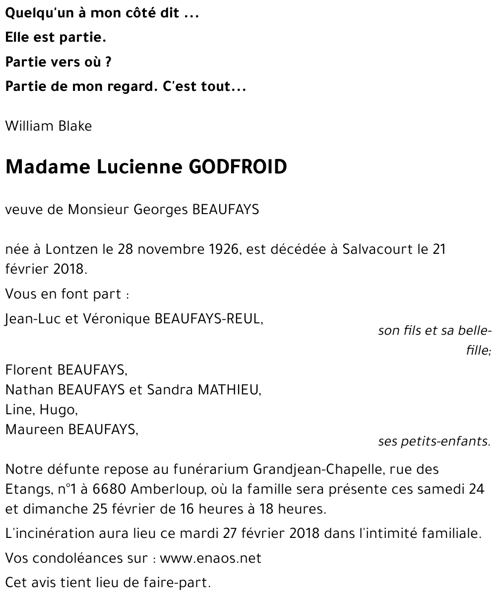 Lucienne GODFROID