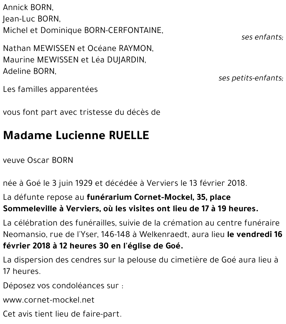 Lucienne RUELLE