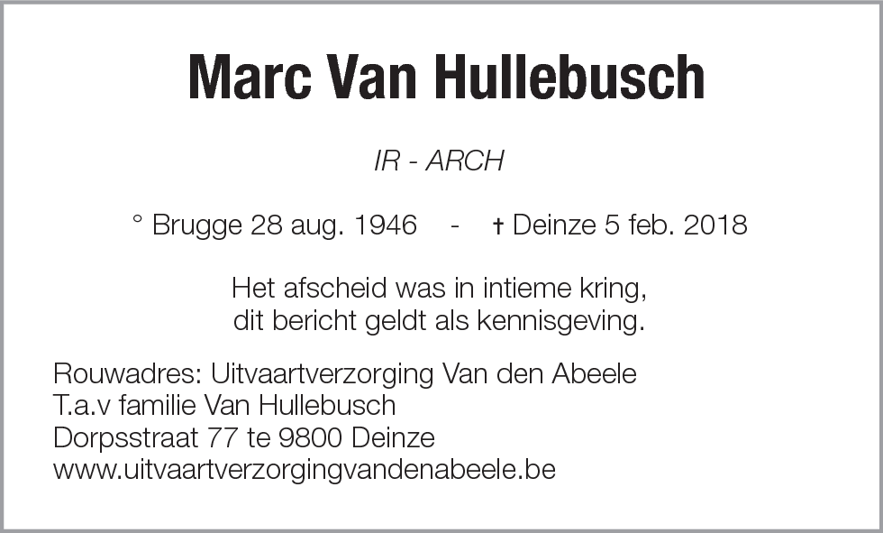 Marc Van Hullebusch