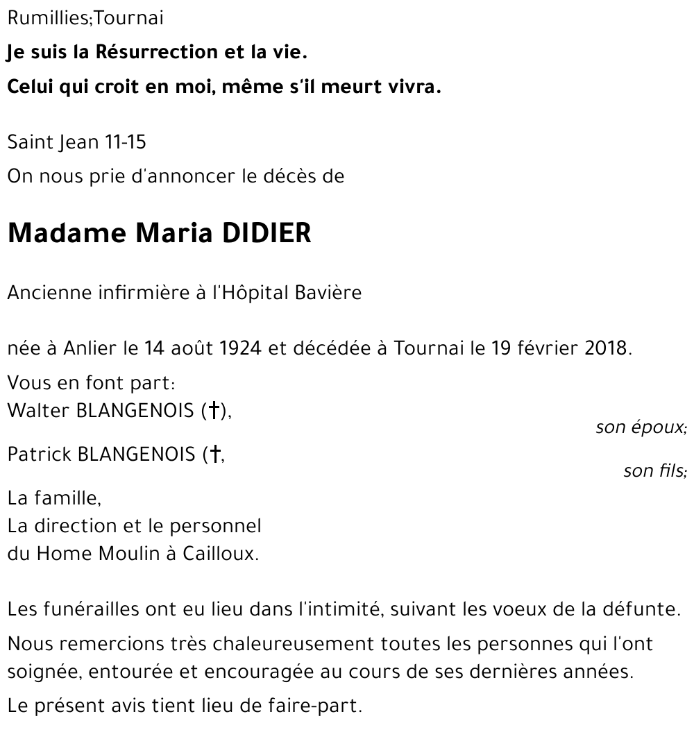 Maria DIDIER