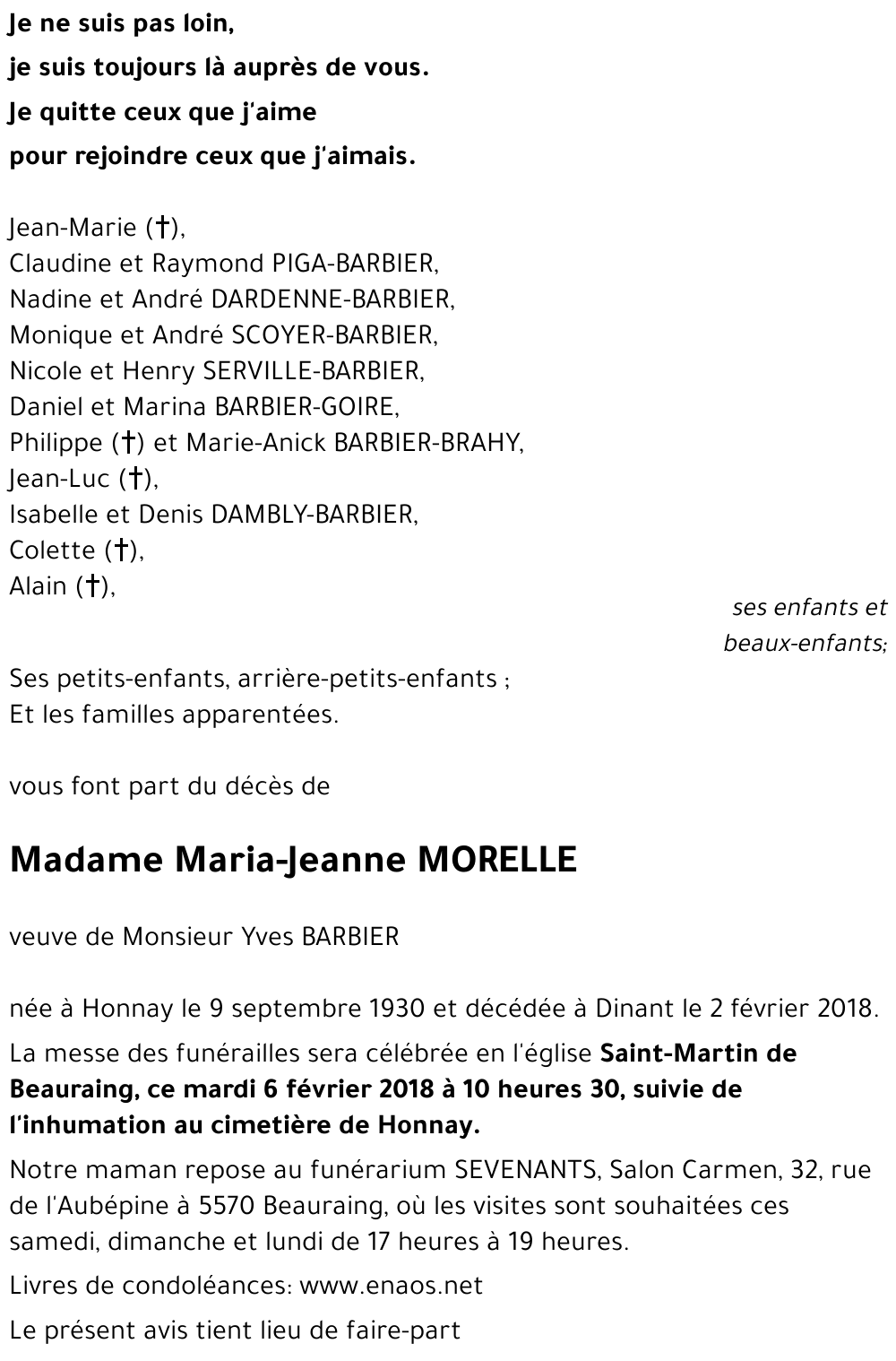 Maria-Jeanne MORELLE