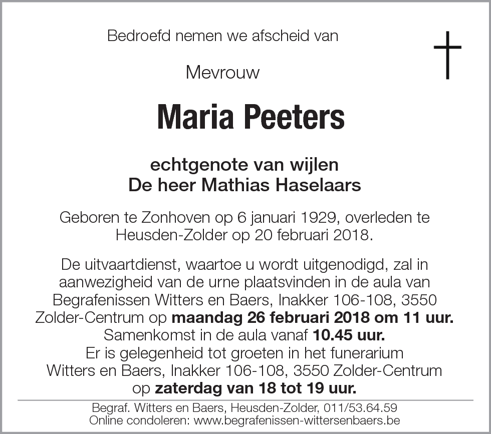Maria Peeters