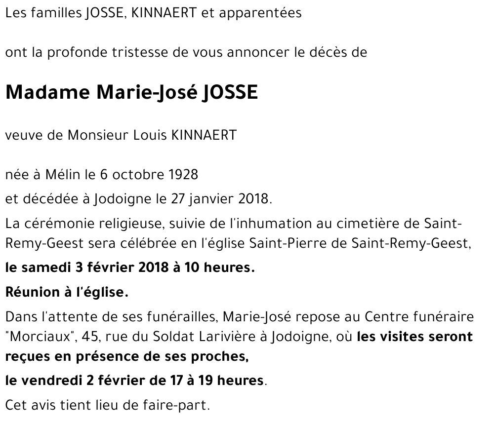 Marie-José JOSSE