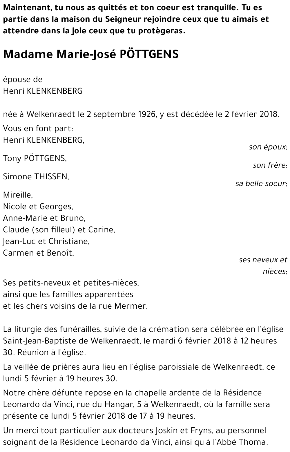 Marie-José PÖTTGENS