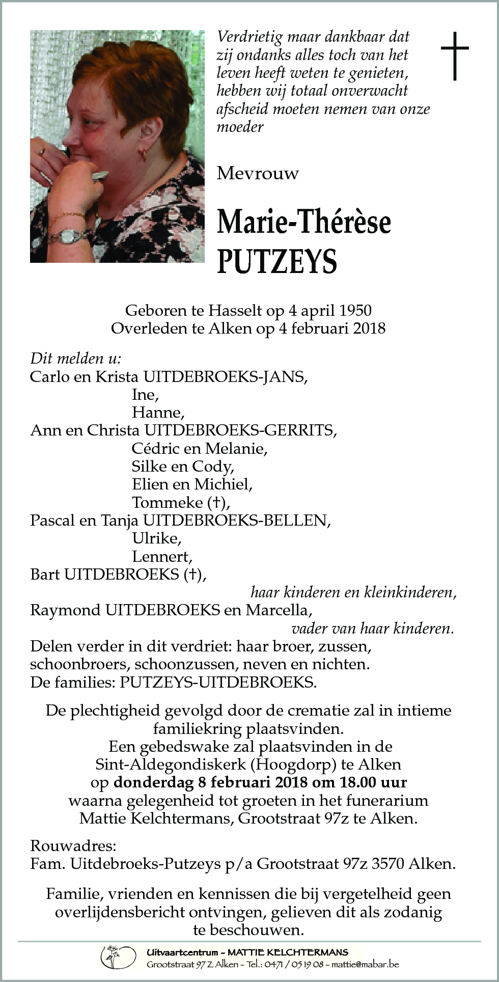 Marie-Thérèse PUTZEYS