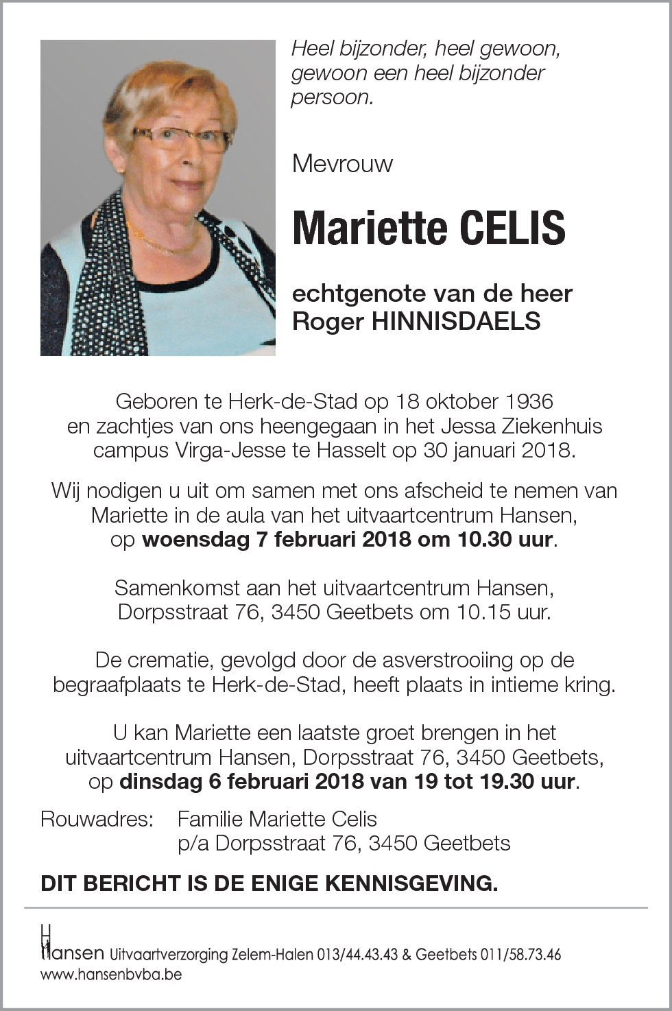 Mariette CELIS