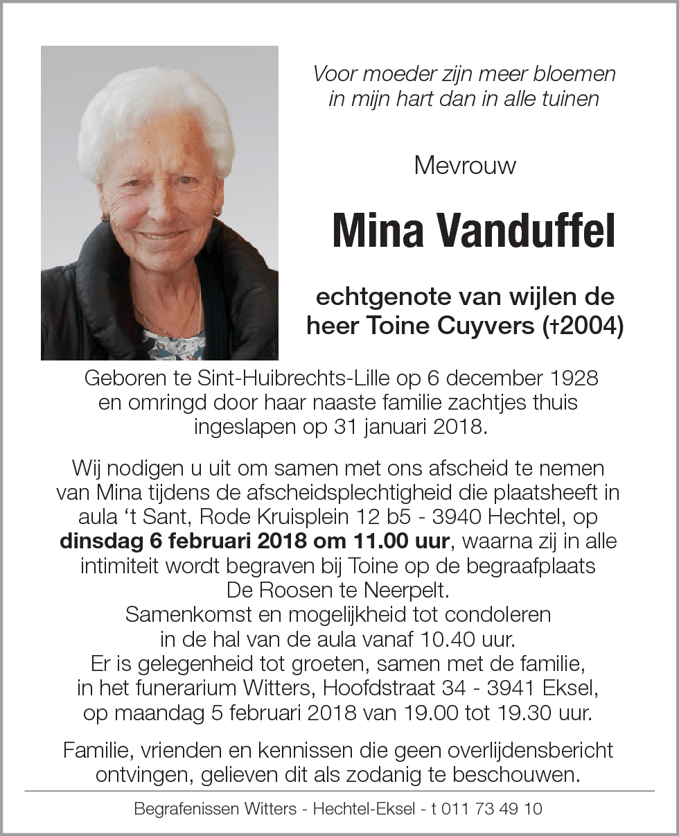Mina Vanduffel