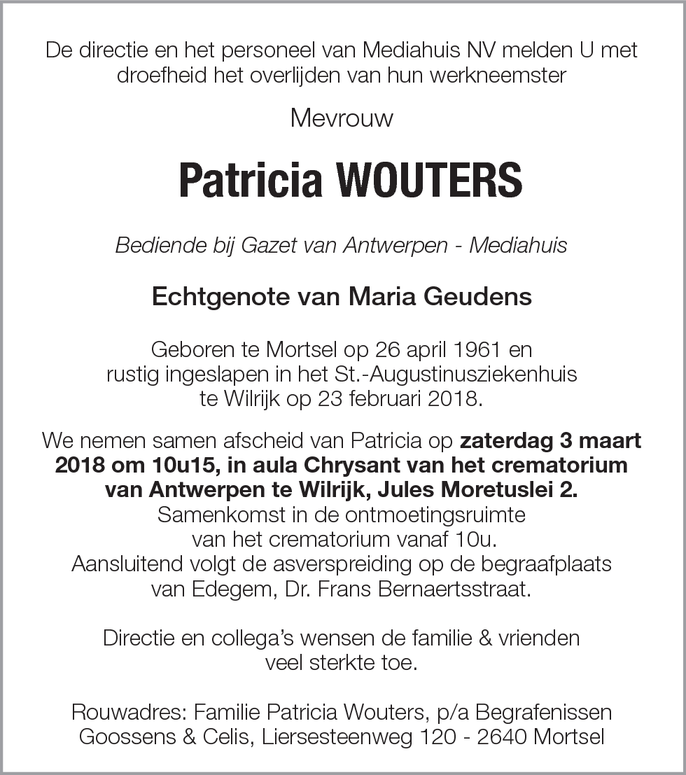 Patricia Wouters