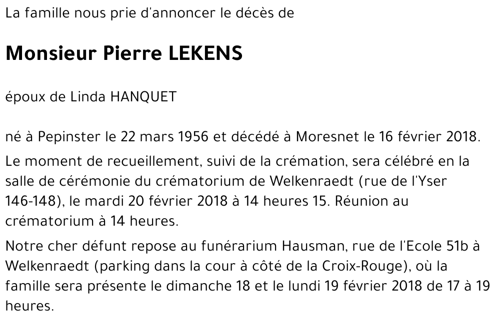 Pierre LEKENS