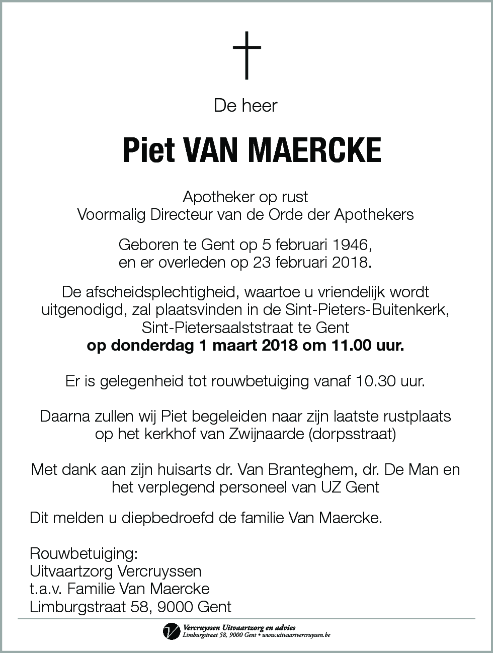 Piet Van Maercke