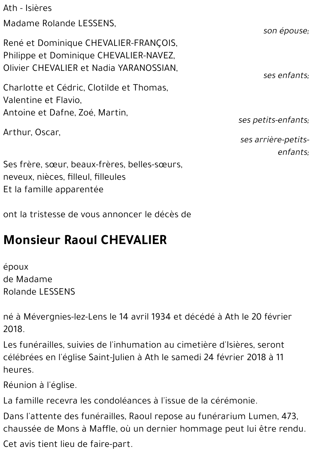 Raoul CHEVALIER