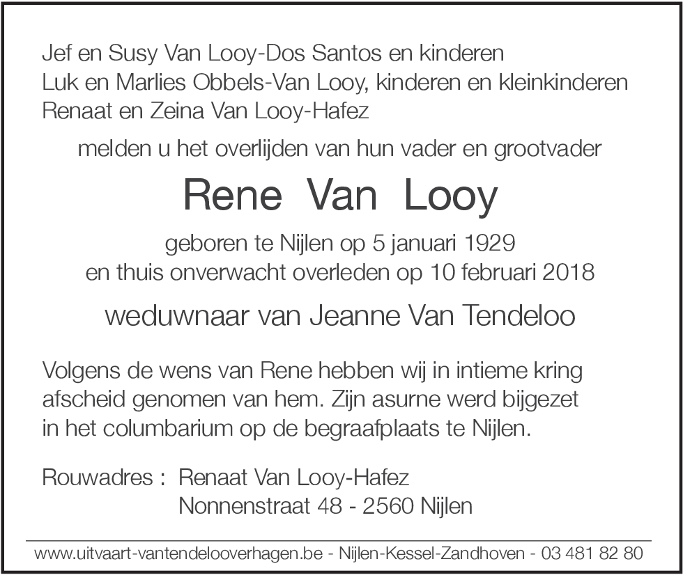 Rene Van Looy