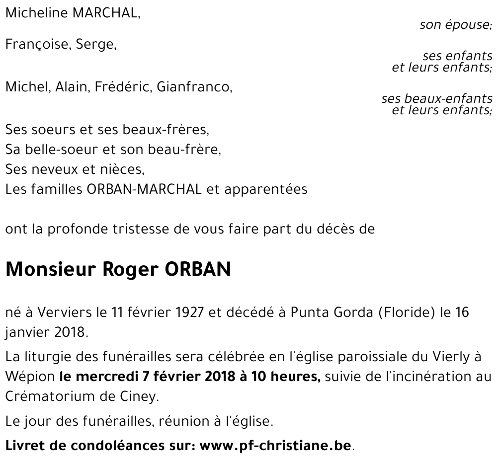 Roger ORBAN