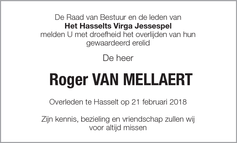 Roger Van Mellaert