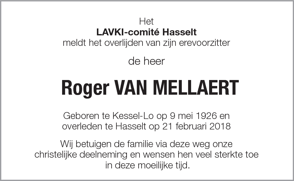 Roger Van Mellaert