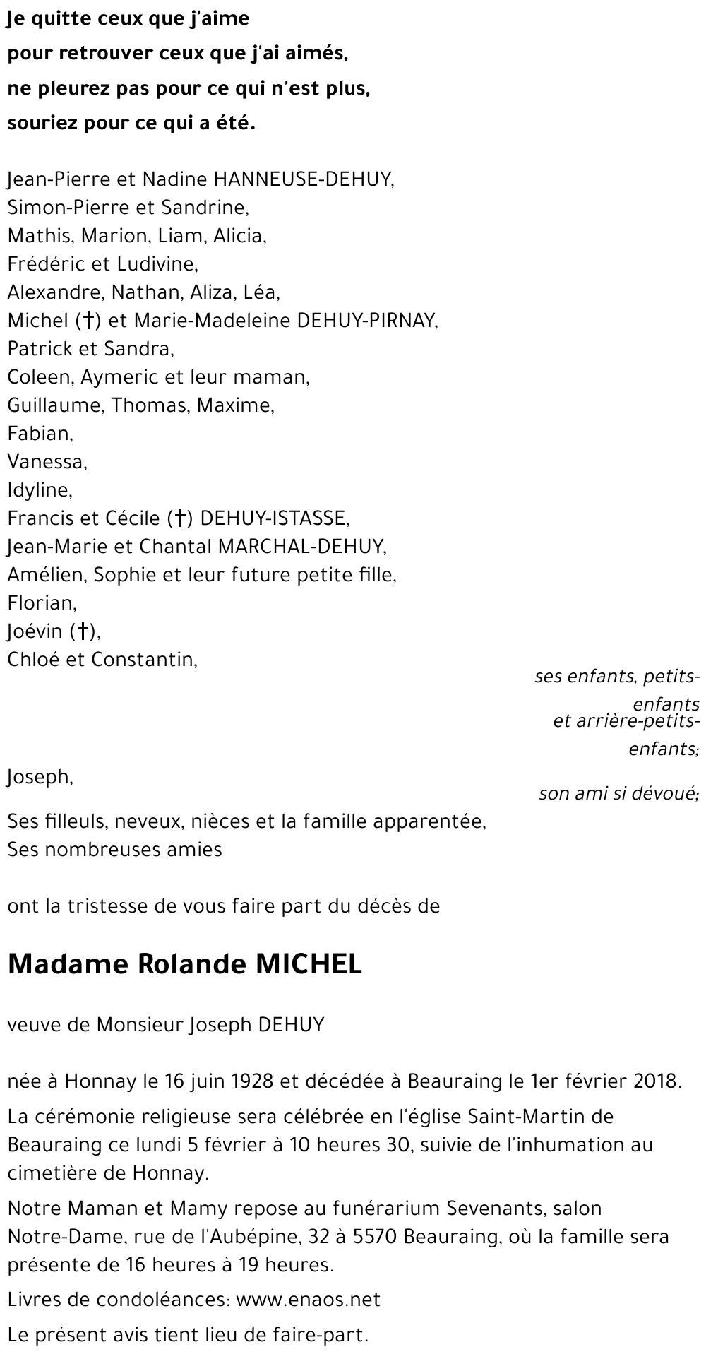 Rolande MICHEL