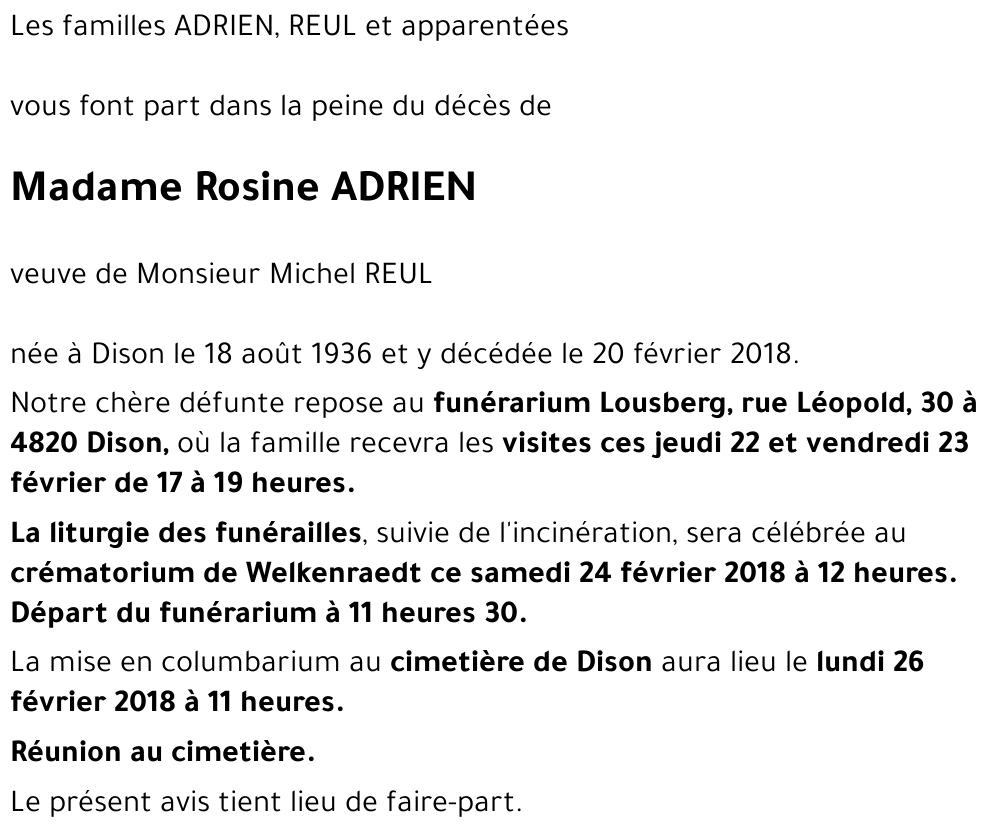 Rosine ADRIEN